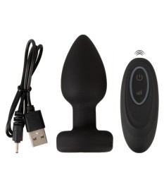 Analvibrator „RC Flashing Butt Plug“ mit flackerndem LED-Licht
