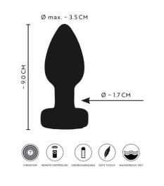 Analvibrator „RC Flashing Butt Plug“ mit flackerndem LED-Licht