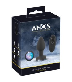 Analvibrator „RC Flashing Butt Plug“ mit flackerndem LED-Licht