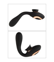 Biegsamer Klit-Vibrator mit beweglicher Zunge