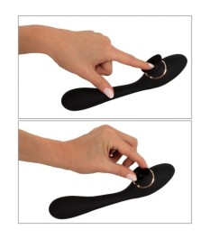 Biegsamer Klit-Vibrator mit beweglicher Zunge