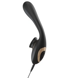 Biegsamer Klit-Vibrator mit beweglicher Zunge