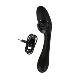 Biegsamer Klit-Vibrator mit beweglicher Zunge