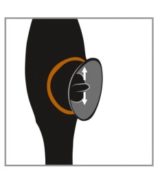 Biegsamer Klit-Vibrator mit beweglicher Zunge