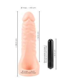 Vibrator „RC G-&P-Spot“ mit Klitoris-/Hodenstimulator