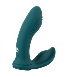 Rabbitvibrator mit 3 beweglichen Massageringen