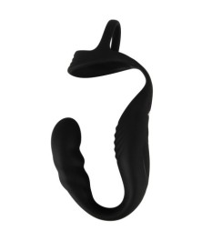 Prostata-Vibrator mit Perineum-Vibrator und Penis-/Hodenring