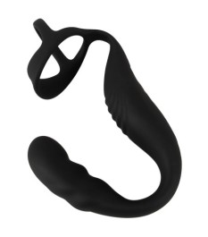 Prostata-Vibrator mit Perineum-Vibrator und Penis-/Hodenring