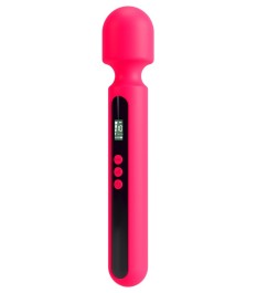 Massagestab „Pink Sunset Wand Vibrator“ mit Digital-Display