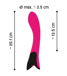 Vibrator „Pink Sunset G-Spot“ mit Digital-Display