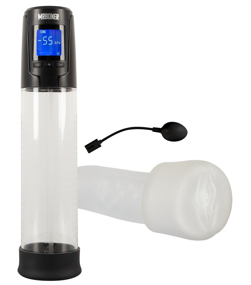 Penispumpe „Automatic Masturbation Pump“ inklusive Vibro-Vagina-Sleeve