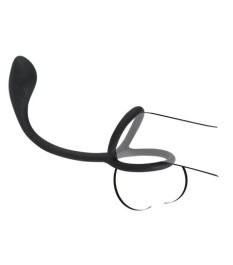 Penis- und Hodenring „Cock & ball ring with butt plug“ mit Analplug