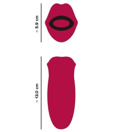 Auflegevibrator „Oral Fun“ mit Moving-Lips & Vibro-Zunge
