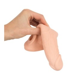 Penishülle mit Hoden-Öffnung, verlängert um 5 cm