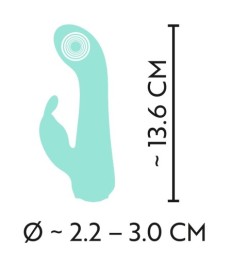 Rabbitvibrator „Mini“ mit starker tiefgehender Vibration (10 Modi)