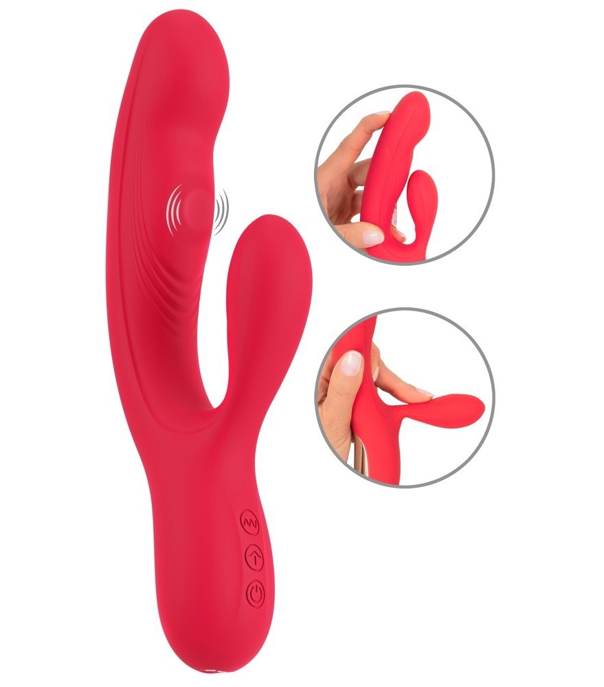 Rabbitvibrator mit Klopf-Funktion