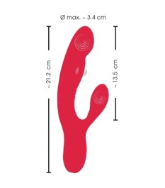 Auflegevibrator „Oral Fun“ mit Moving-Lips & Vibro-Zunge