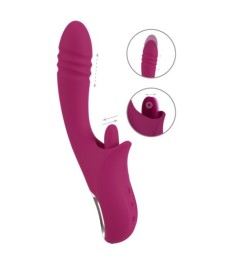 Stoßvibrator mit Vibro-Zunge für Klitoris