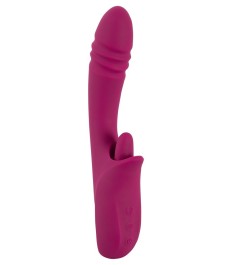 Stoßvibrator mit Vibro-Zunge für Klitoris