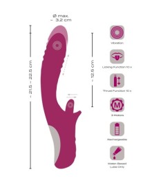 Stoßvibrator mit Vibro-Zunge für Klitoris