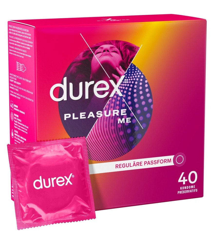 Kondome „Pleasure Me“ mit Noppen und Rillen