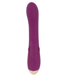 Rabbitvibrator mit genopptem Moving-Klitorisstimulator