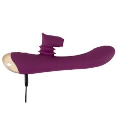 Rabbitvibrator mit genopptem Moving-Klitorisstimulator
