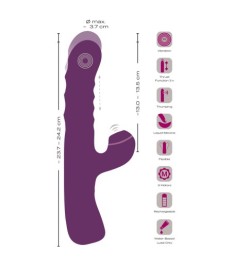 Rabbitvibrator mit Stoß- und Klopf-Funktion