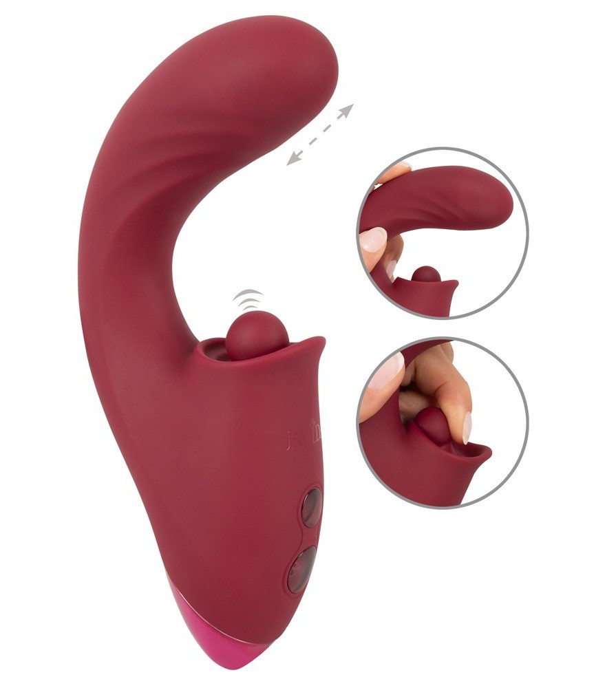 Stoßvibrator mit klopfendem Klitoris-Stimulator