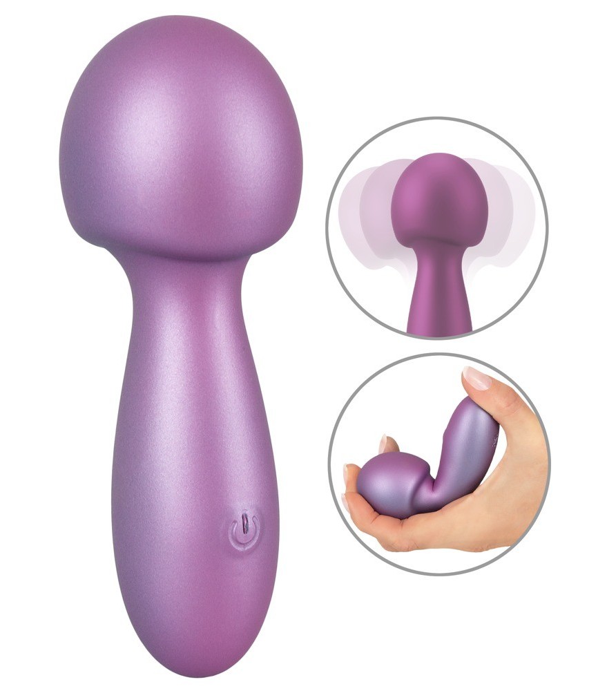 Massagestab „Flexible Mini Wand“ im Metallic-Glossy-Look