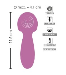 Massagestab „Flexible Mini Wand“ im Metallic-Glossy-Look