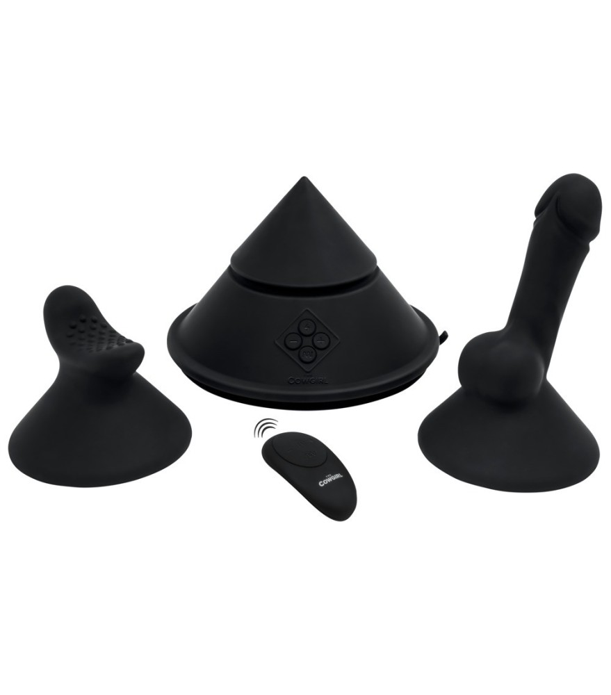 Sexmaschine „Cone“ mit 2 Silikon-Aufsätzen und Fernbedienung