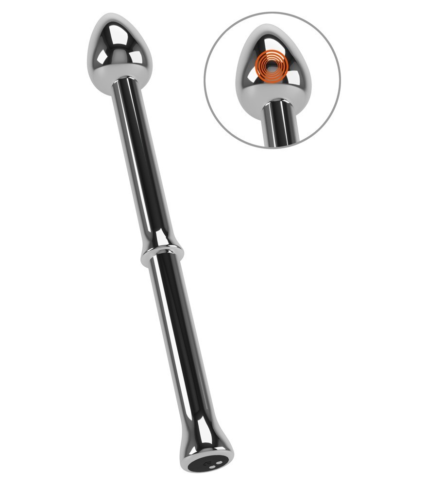 Prostata-Vibrator „Metal Milking Stick“ mit 10 Vibrationsmodi