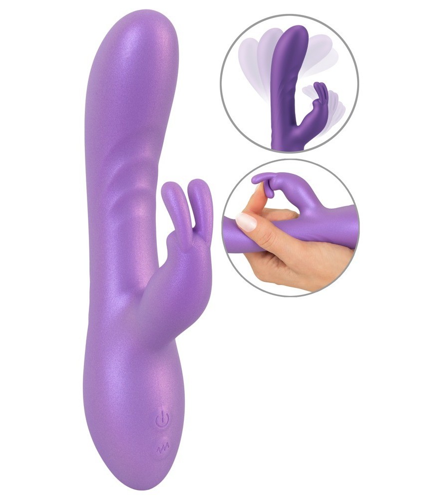 Rabbitvibrator im Metallic-Glossy-Look