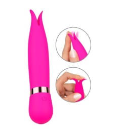 Klitorisvibrator mit flexibler Doppelspitze