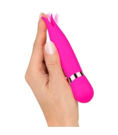 Klitorisvibrator mit flexibler Doppelspitze