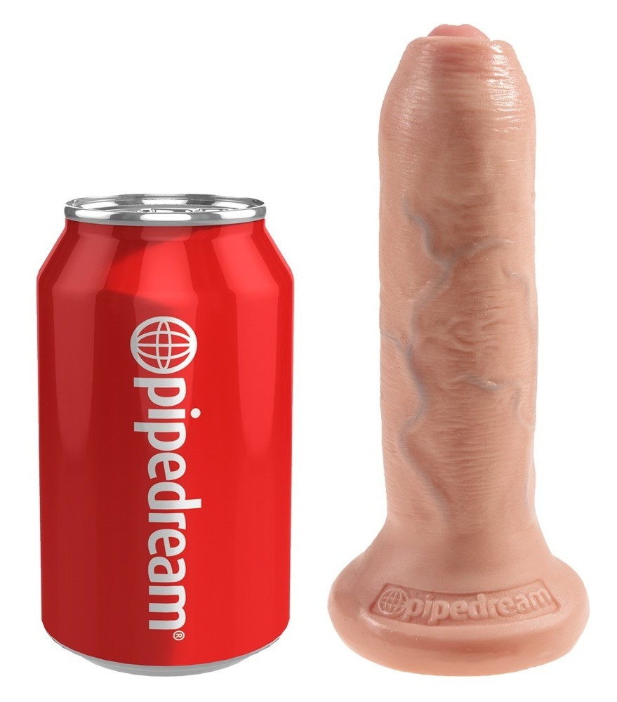 Dildo „6" Uncut Cock“ mit beweglicher Vorhaut