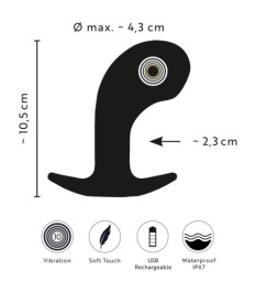 Analvibrator mit Prostata-Massagekopf