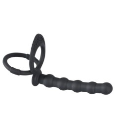 Penis-/Hodenring „Cock & ball ring“ mit Analdildo