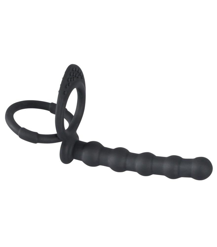 Penis-/Hodenring „Cock & ball ring“ mit Analdildo