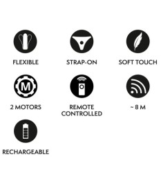 3-teiliges Strap-on-Set