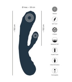 Rabbitvibrator „Oh!“ mit Stimulationsrillen