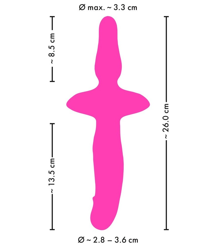 Analvibrator mit Prostata-Massagekopf