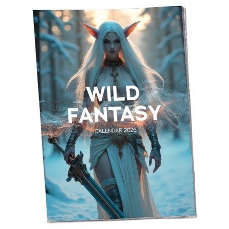 Pin-up Kalender „Wild Fantasy 2026“ in Farbe und im Großformat