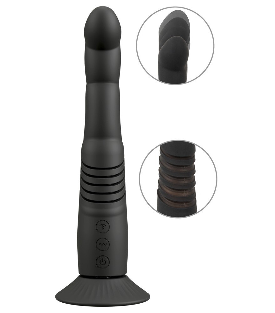 Stoßvibrator „G and P-Spot“ mit abschraubbarem Saugfuß