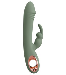 Rabbitvibrator „Slim Rabbit Olive“ mit 2 Motoren