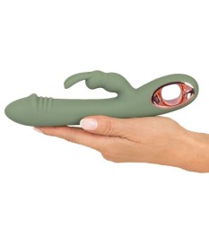 Rabbitvibrator „Slim Rabbit Olive“ mit 2 Motoren