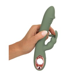 Rabbitvibrator „Slim Rabbit Olive“ mit 2 Motoren