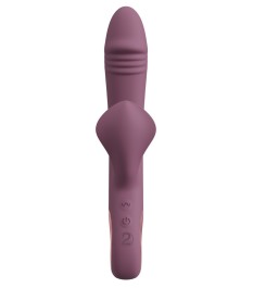 Rabbitvibrator „Slim Triple Plum“ mit Anal-Stimulator
