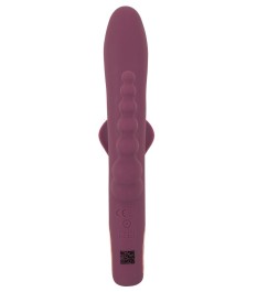 Rabbitvibrator „Slim Triple Plum“ mit Anal-Stimulator